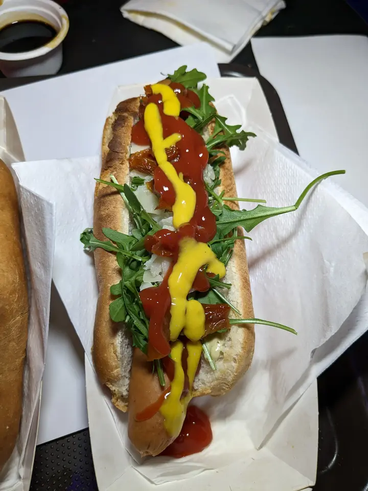 presentación hotdog italiano